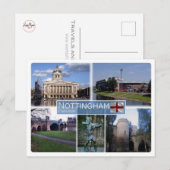 GB Großbritannien - England - Nottingham - Postkarte (Vorne/Hinten)