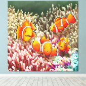 GB Print on canvas clown fish Leinwanddruck (Insitu (Holzboden))