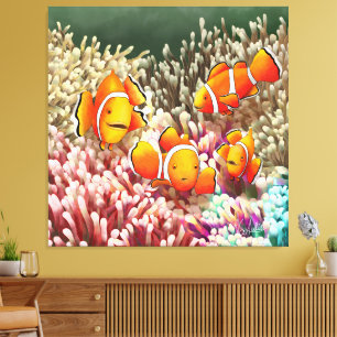 GB Print on canvas clown fish Leinwanddruck