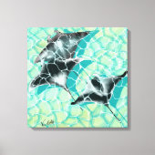 GB Print on canvas Manta Rays Leinwanddruck (Vorderseite)