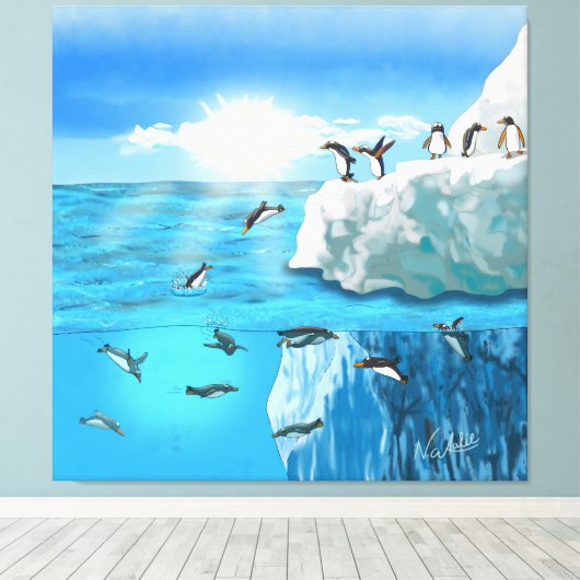 GB Print on canvas pinuine Leinwanddruck (Insitu (Holzboden))