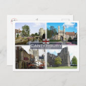 GB Vereinigtes Königreich - England - Canterbury - Postkarte (Vorne/Hinten)