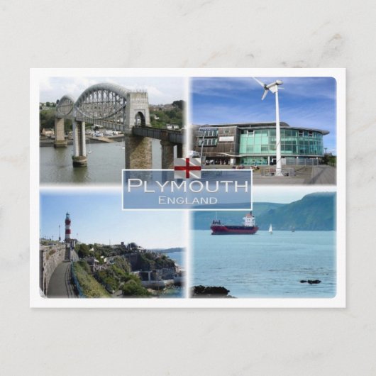 GB Vereinigtes Königreich - England - Plymouth Postkarte (Vorderseite)