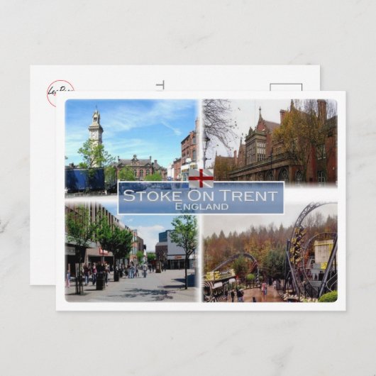 GB Vereinigtes Königreich - England - Stoke-On-Tre Postkarte (Vorne/Hinten)