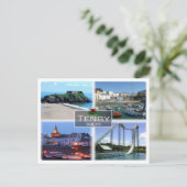 GB Vereinigtes Königreich - Wales - Tenby - Postkarte (Stehend Vorderseite)