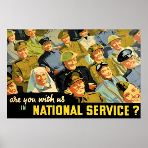 GB WWII Werbeplakat Bist du bei uns im Poster