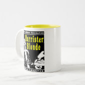 GBF Rechtsanwalt-Blondinen-Tasse Zweifarbige Tasse (Vorderseite Links)