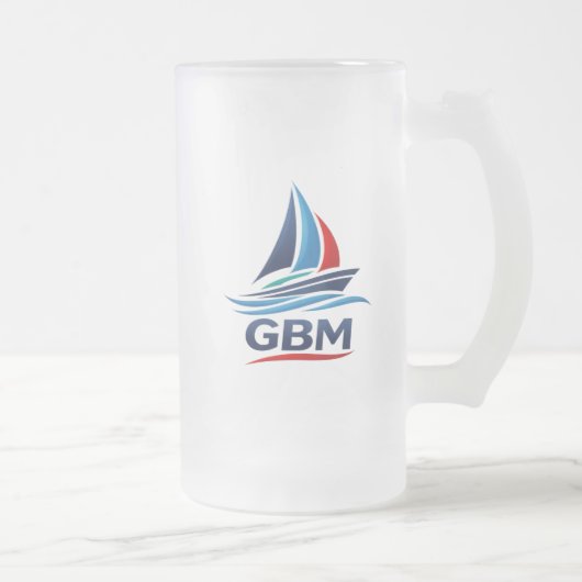 GBM Bierglas mattiert Mattglas Bierglas (Rechts)