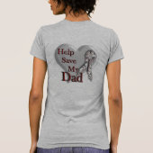 GBM retten meinen Vater T-Shirt (Rückseite)