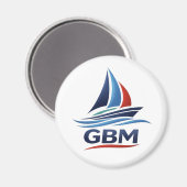 GBM-Team Standard, 5,7 cm Kreis Magnet (Vorderseite/Rückseite)