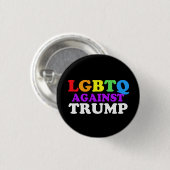 GBTQ gegen Trump Button (Vorne & Hinten)