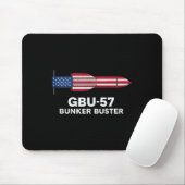 Gbu-57 Bunker Buster American Flag 4th Of July Tan Mousepad (Mit Mouse)