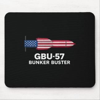 Gbu-57 Bunker Buster American Flag 4th Of July Tan Mousepad