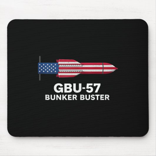 Gbu-57 Bunker Buster American Flag 4th Of July Tan Mousepad (Vorne)