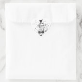 "G'bye My Clown" Herz-Aufkleber (Tasche)