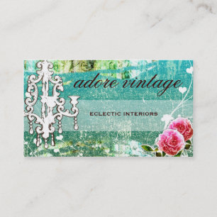 GC Adore Vintage Türkis Basic Visitenkarte