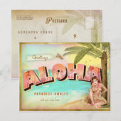 GC ALOHA TROPICAL POSTCARD POSTKARTE (Vorne/Hinten)