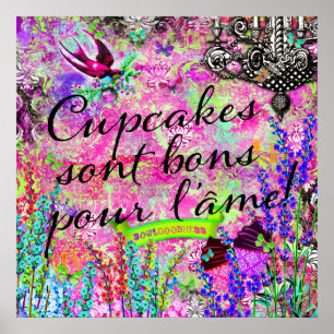 GC Cupcakes sont bons pour l'âme Wall hanging Poster