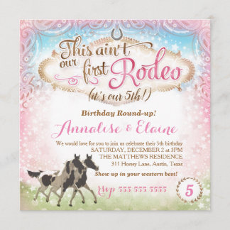 GC das sind nicht unsere ersten Rodeo-Twins Einladung