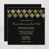 GC| Elegante Einladung zur Hochzeit der Black Fleu (Vorne/Hinten)