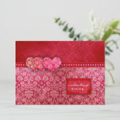 GC| Haute Heart Strings Einladung (Stehend Vorderseite)