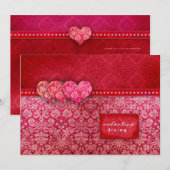 GC| Haute Heart Strings Einladung (Vorne/Hinten)