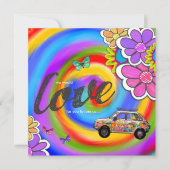 GC Hippy-Gefärbte Krawatte Einladung 2 (Vorderseite)