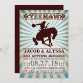 GC Jeehaw Rodeo Engagement Party Einladung (Vorne/Hinten)