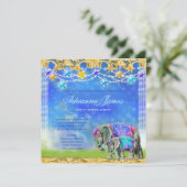 GC Magical Asian Elephant Baby Boys Einladung (Stehend Vorderseite)
