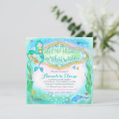 GC Magical Mermaid Einladung (Stehend Vorderseite)