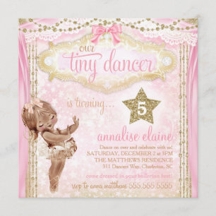 GC Magical Vintag Tiny Dancer African American Einladung