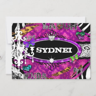 GC   Miss Fun n' Fancy Stuff Ultimatives Pink Einladung