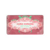 GC | Modishire Melon "Aged" Labels Adressaufkleber (Vorne)