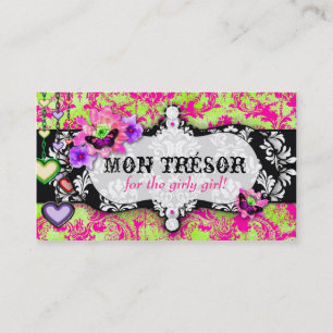 GC Mon Trésor Hot Pink Lime Visitenkarte