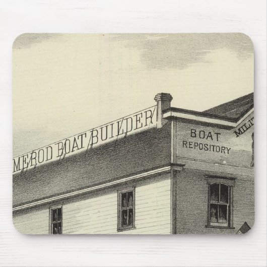 GC Ormerod, der Boat Builder, Asbury Park, NJ Mousepad (Vorne)