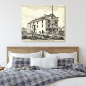 GC Ormerod, The Boat Builder, Asbury Park, NJ Leinwanddruck (Insitu (Schlafzimmer))