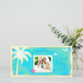 GC | Paradise Found Wedding Ankündigung (Stehend Vorderseite)