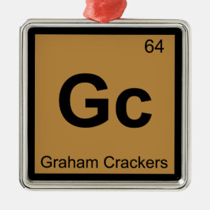 Gc - Periodischer Tisch für Graham Crackers Chemie Ornament Aus Metall