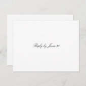 GC Schlicht White UAWG RSVP Karte (Vorne/Hinten)