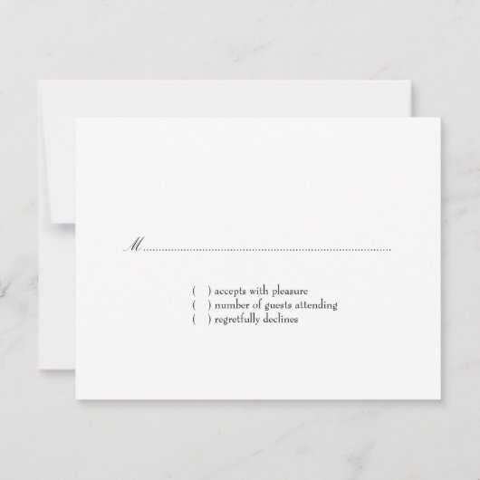 GC | Schlichte UAWG RSVP Karte (Rückseite)