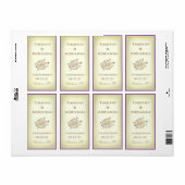 GC Sea Turtle Wedding Wine Label (Vorne)