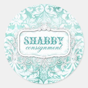 GC Shabby Vintage Türkis Aufkleber