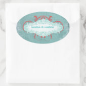 GC | Tantalisation Türkis Rot "Alter" Ovaler Aufkleber (Tasche)