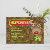 GC Ugly Sweater Party Einladung (Stehend Vorderseite)