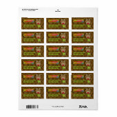 GC Ugly Sweater Party Labels Adressaufkleber (Vorne)
