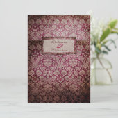 GC | Vintage Einladung von Red Rapture (Stehend Vorderseite)