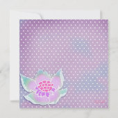 GC Wellness-Center Party Lotus Lila Einladung (Rückseite)