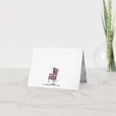 GC | Whimsical Vintag Pink Bee Karte (Rückseite)