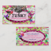 GC Whimsisches Vintages Charm Hot Limon Visitenkarte (Vorne/Hinten)