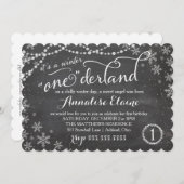 GC Winter ONEderland Geburtstag Einladung (Vorne/Hinten)